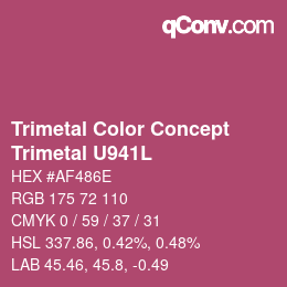 Código de color: Trimetal Color Concept - Trimetal U941L | qconv.com