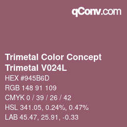 Color code: Trimetal Color Concept - Trimetal V024L | qconv.com