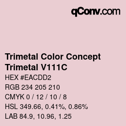 Código de color: Trimetal Color Concept - Trimetal V111C | qconv.com
