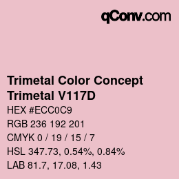 Color code: Trimetal Color Concept - Trimetal V117D | qconv.com