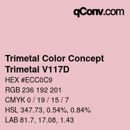 カラーコード: Trimetal Color Concept - Trimetal V117D | qconv.com