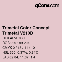カラーコード: Trimetal Color Concept - Trimetal V210D | qconv.com