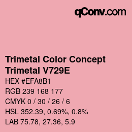 カラーコード: Trimetal Color Concept - Trimetal V729E | qconv.com