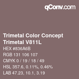 Color code: Trimetal Color Concept - Trimetal V811L | qconv.com