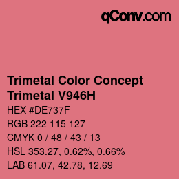 カラーコード: Trimetal Color Concept - Trimetal V946H | qconv.com