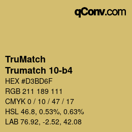 Código de color: TruMatch - Trumatch 10-b4 | qconv.com