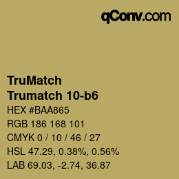 カラーコード: TruMatch - Trumatch 10-b6 | qconv.com