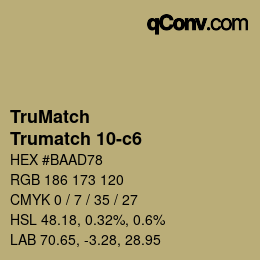 Código de color: TruMatch - Trumatch 10-c6 | qconv.com