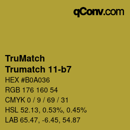 Código de color: TruMatch - Trumatch 11-b7 | qconv.com