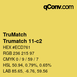 Farbcode: TruMatch - Trumatch 11-c2 | qconv.com