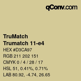 Código de color: TruMatch - Trumatch 11-e4 | qconv.com