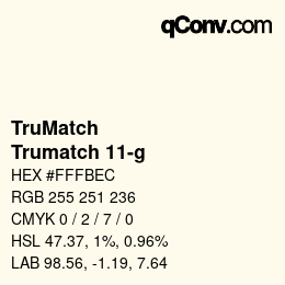 Farbcode: TruMatch - Trumatch 11-g | qconv.com
