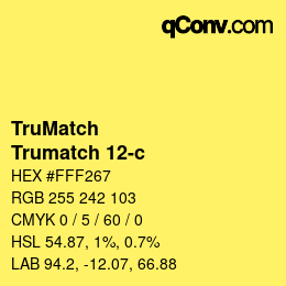 Farbcode: TruMatch - Trumatch 12-c | qconv.com