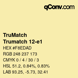 Color code: TruMatch - Trumatch 12-e1 | qconv.com