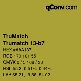 Código de color: TruMatch - Trumatch 13-b7 | qconv.com