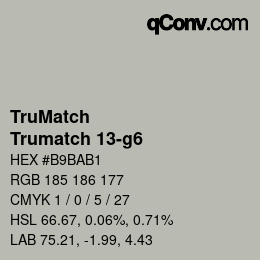 Farbcode: TruMatch - Trumatch 13-g6 | qconv.com