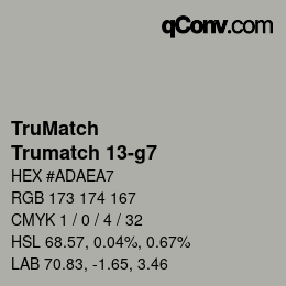 Farbcode: TruMatch - Trumatch 13-g7 | qconv.com