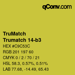 Farbcode: TruMatch - Trumatch 14-b3 | qconv.com