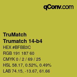 Farbcode: TruMatch - Trumatch 14-b4 | qconv.com