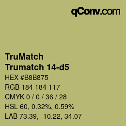 Código de color: TruMatch - Trumatch 14-d5 | qconv.com