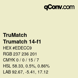 カラーコード: TruMatch - Trumatch 14-f1 | qconv.com