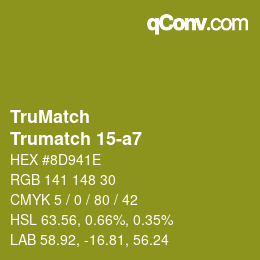 Code couleur: TruMatch - Trumatch 15-a7 | qconv.com