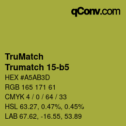 Farbcode: TruMatch - Trumatch 15-b5 | qconv.com