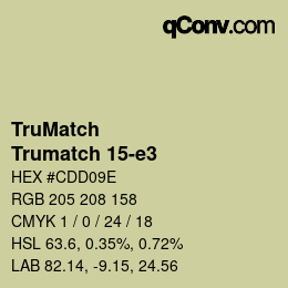 Código de color: TruMatch - Trumatch 15-e3 | qconv.com