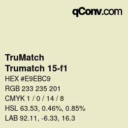 Farbcode: TruMatch - Trumatch 15-f1 | qconv.com