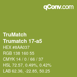 Color code: TruMatch - Trumatch 17-a5 | qconv.com