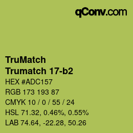 Código de color: TruMatch - Trumatch 17-b2 | qconv.com