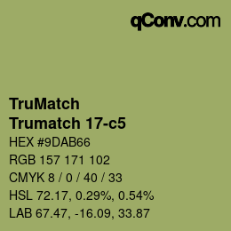 Color code: TruMatch - Trumatch 17-c5 | qconv.com