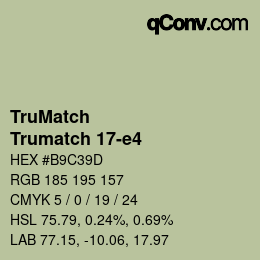 Código de color: TruMatch - Trumatch 17-e4 | qconv.com