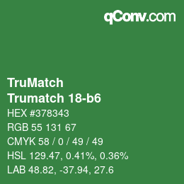Código de color: TruMatch - Trumatch 18-b6 | qconv.com