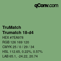 Código de color: TruMatch - Trumatch 18-d4 | qconv.com
