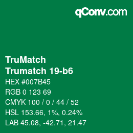 Código de color: TruMatch - Trumatch 19-b6 | qconv.com
