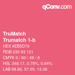 Código de color: TruMatch - Trumatch 1-b | qconv.com