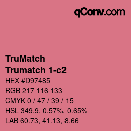 Farbcode: TruMatch - Trumatch 1-c2 | qconv.com