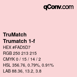 Código de color: TruMatch - Trumatch 1-f | qconv.com