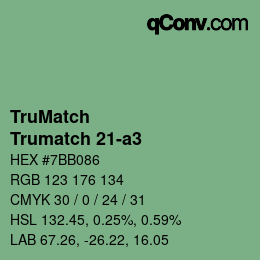 Código de color: TruMatch - Trumatch 21-a3 | qconv.com
