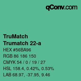 Farbcode: TruMatch - Trumatch 22-a | qconv.com