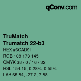 Código de color: TruMatch - Trumatch 22-b3 | qconv.com