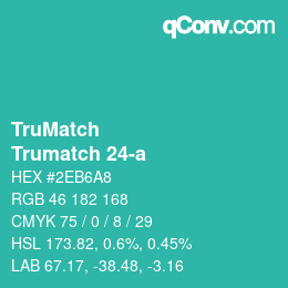 Color code: TruMatch - Trumatch 24-a | qconv.com