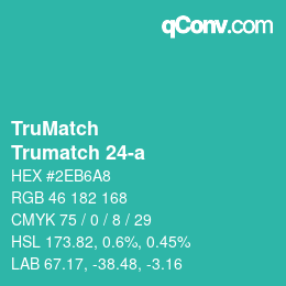 Code couleur: TruMatch - Trumatch 24-a | qconv.com