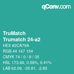 Color code: TruMatch - Trumatch 24-a2 | qconv.com