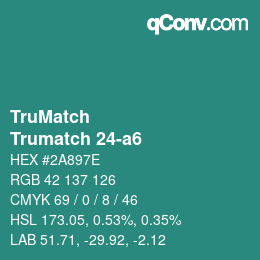 Code couleur: TruMatch - Trumatch 24-a6 | qconv.com