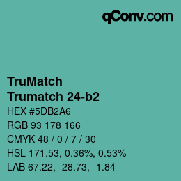 Farbcode: TruMatch - Trumatch 24-b2 | qconv.com