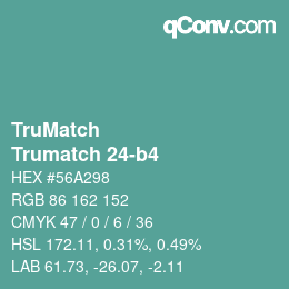 Color code: TruMatch - Trumatch 24-b4 | qconv.com