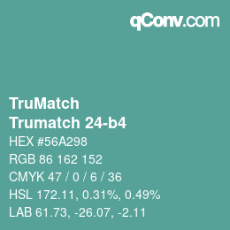 Code couleur: TruMatch - Trumatch 24-b4 | qconv.com