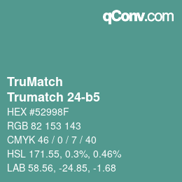 Código de color: TruMatch - Trumatch 24-b5 | qconv.com